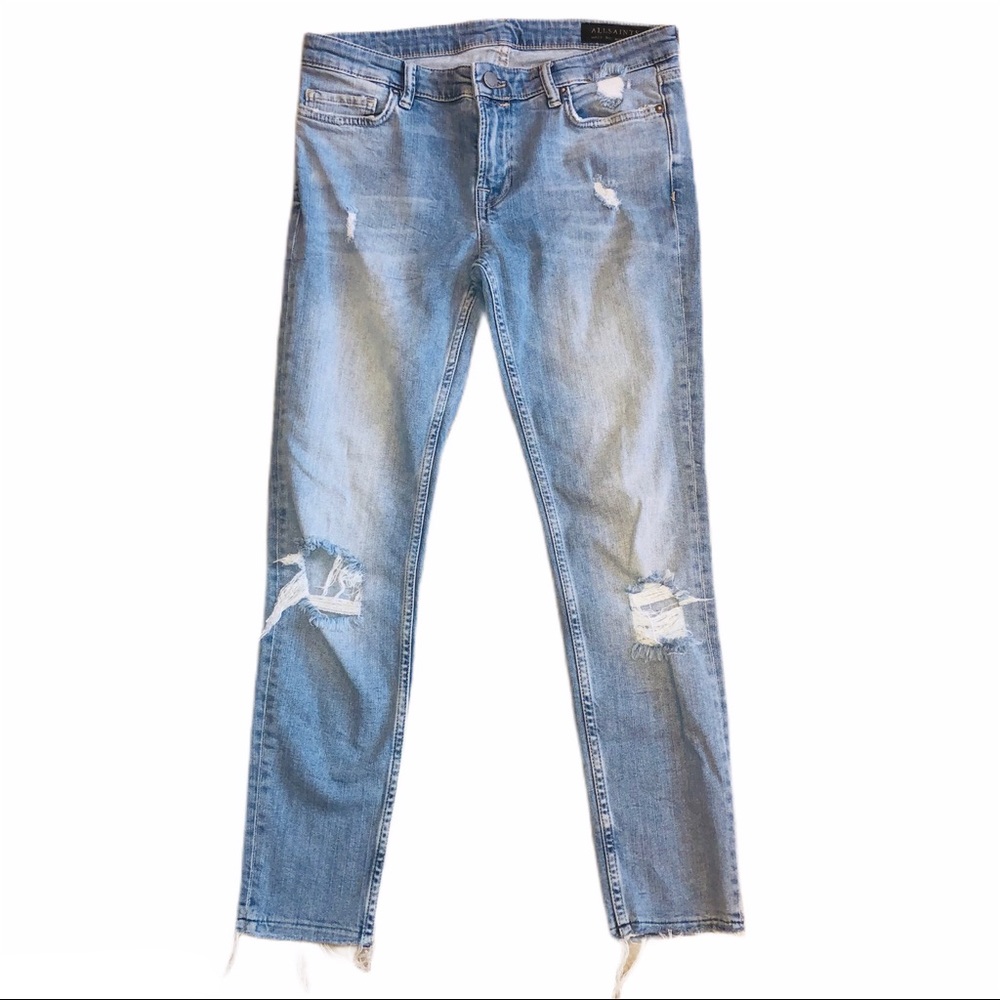All Saints Mast Destroyed Skinny Jeans